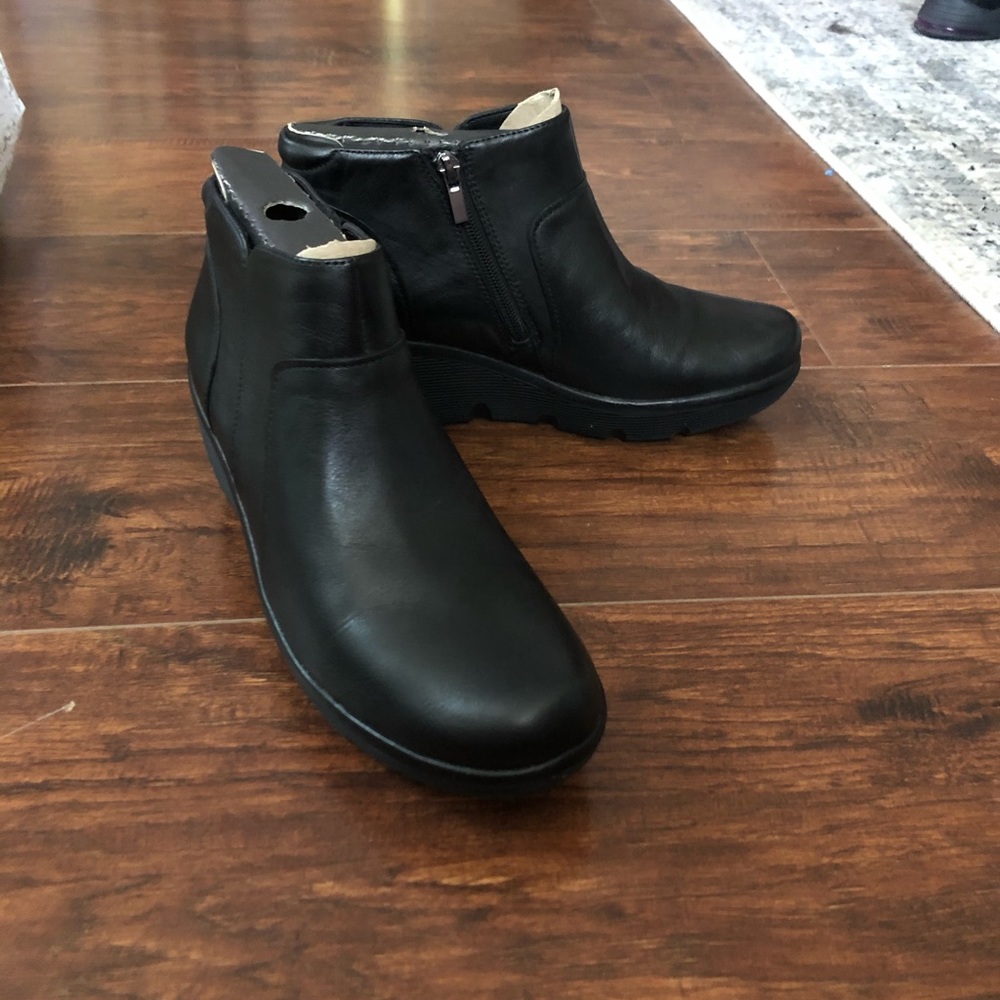 Clark’s Black Booties